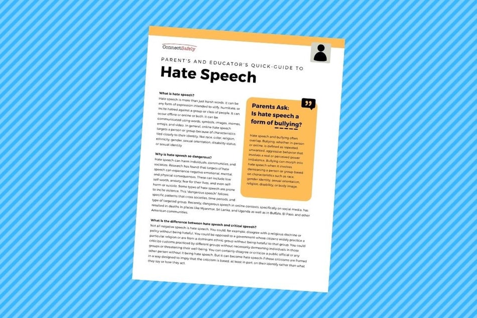thesis statement on hate speech